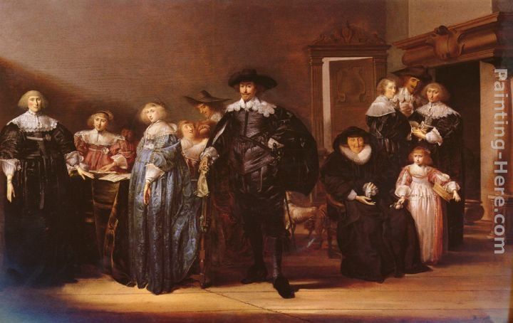 Pieter Codde A Portrait Of THe Family Twent In An Interior